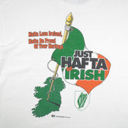 Vintage (Coed Sportswear) - Just Hafta Be Irish Single Stitch T-Shirt 1990s Large Vintage Retro