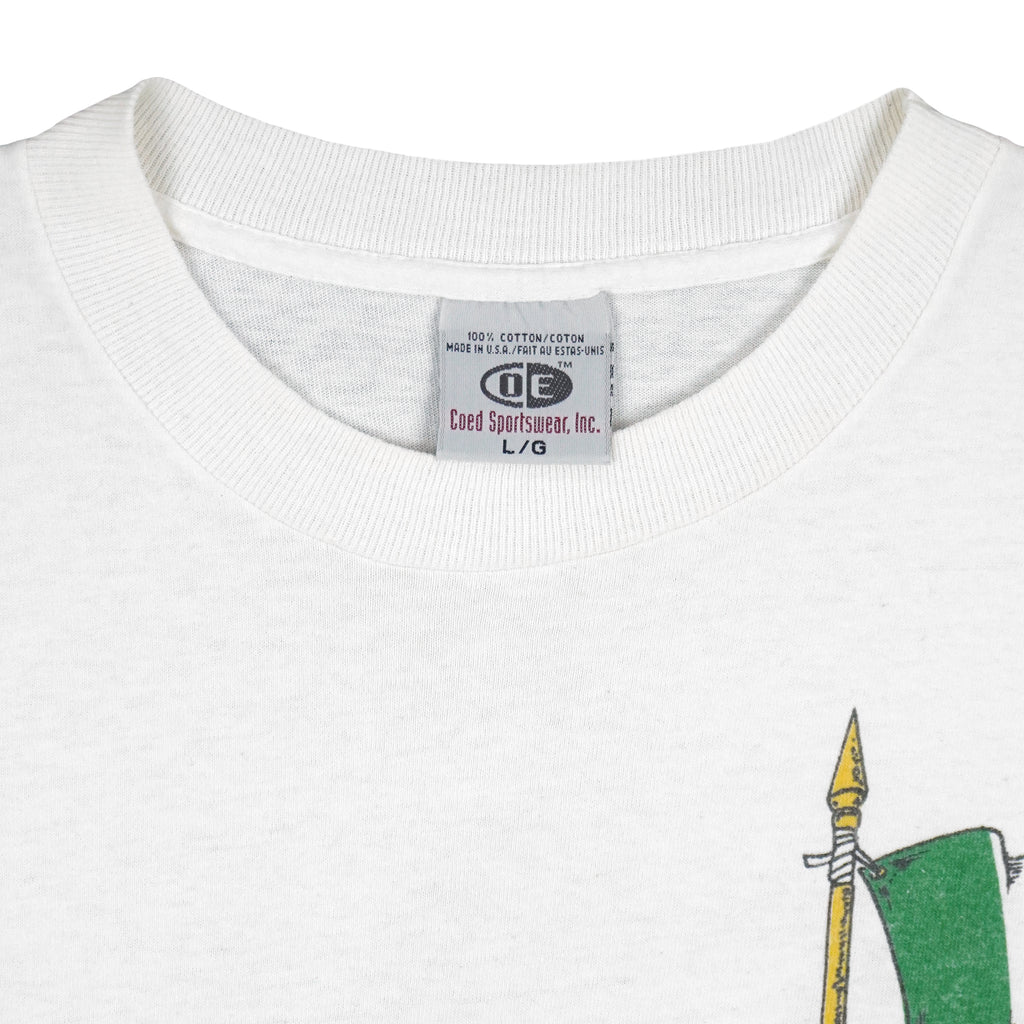 Vintage (Coed Sportswear) - Just Hafta Be Irish Single Stitch T-Shirt 1990s Large Vintage Retro