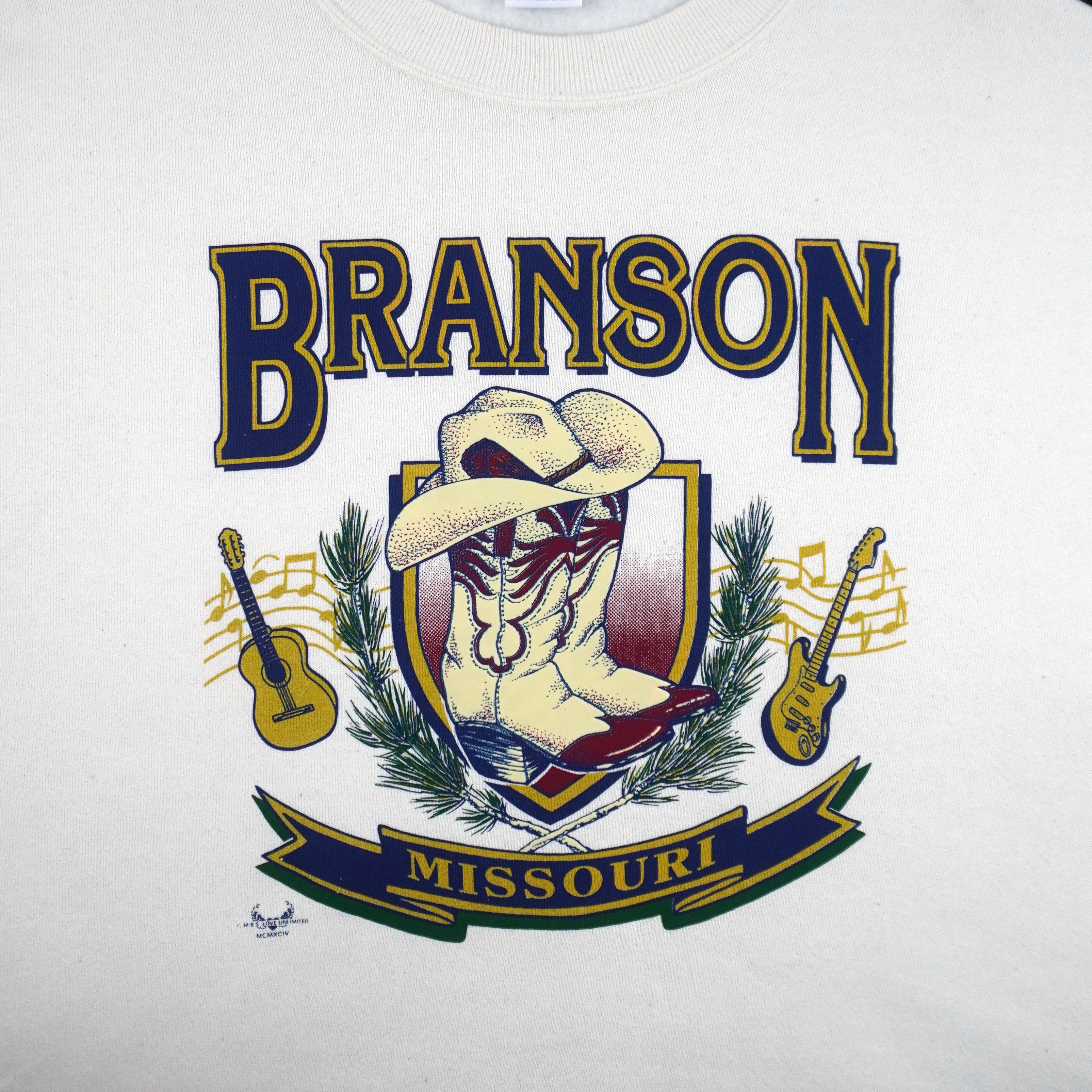 Vintage (Jerzees) - Branson Missouri Crew Neck Sweatshirt 1990s X-Large Vintage Retro