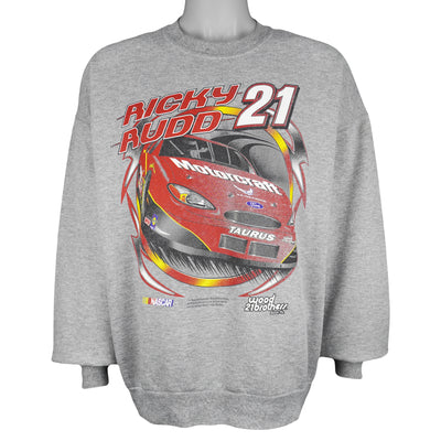 NASCAR (Jerzees) - Ricky Rudd #21 Crew Neck Sweatshirt 1990s X-Large