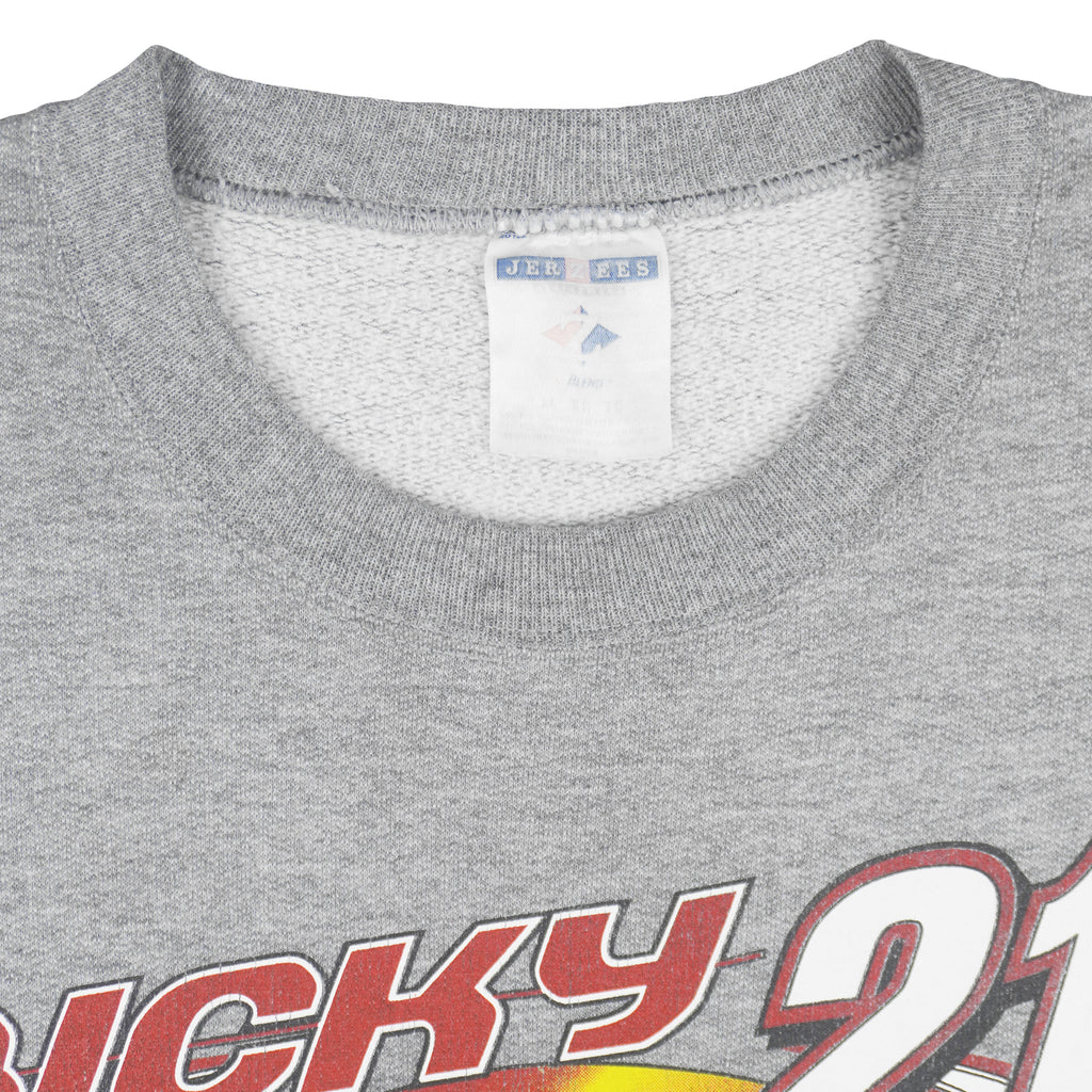 NASCAR (Jerzees) - Ricky Rudd #21 Crew Neck Sweatshirt 1990s X-Large