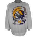 NFL - Michigan Wolverines Big Ten Champions Crew Neck Sweatshirt 1997 X-Large Vintage Retro Football