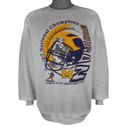 NFL - Michigan Wolverines Big Ten Champions Crew Neck Sweatshirt 1997 X-Large Vintage Retro Football