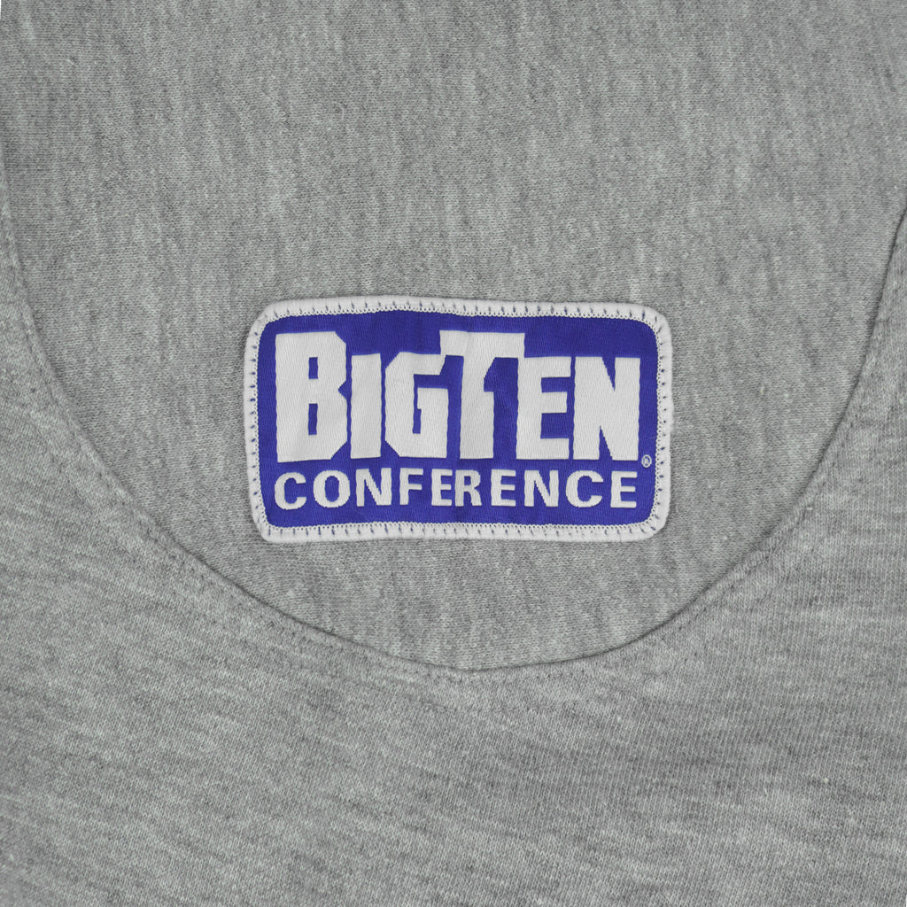 NCAA (Lee) - Northwestern Wildcats V-Neck Sweatshirt 1990s Large Vintage Retro
