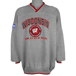 NCAA (Lee) - Wisconsin Badgers V-Neck Sweatshirt 1990s XX-Large