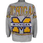 NCAA (TSI) - Michigan Wolverines Crew Neck Sweatshirt 1990s Large