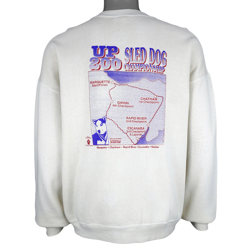 Vintage - U.P. 200 Sled Dog 10th Anniversary Sweatshirt 1999 X-Large Vintage Retro