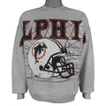 NFL - Miami Dolphins Helmet Crew Neck Sweatshirt 1990s X-Large Vintage Retro Football
