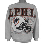NFL - Miami Dolphins Helmet Crew Neck Sweatshirt 1990s X-Large Vintage Retro Football