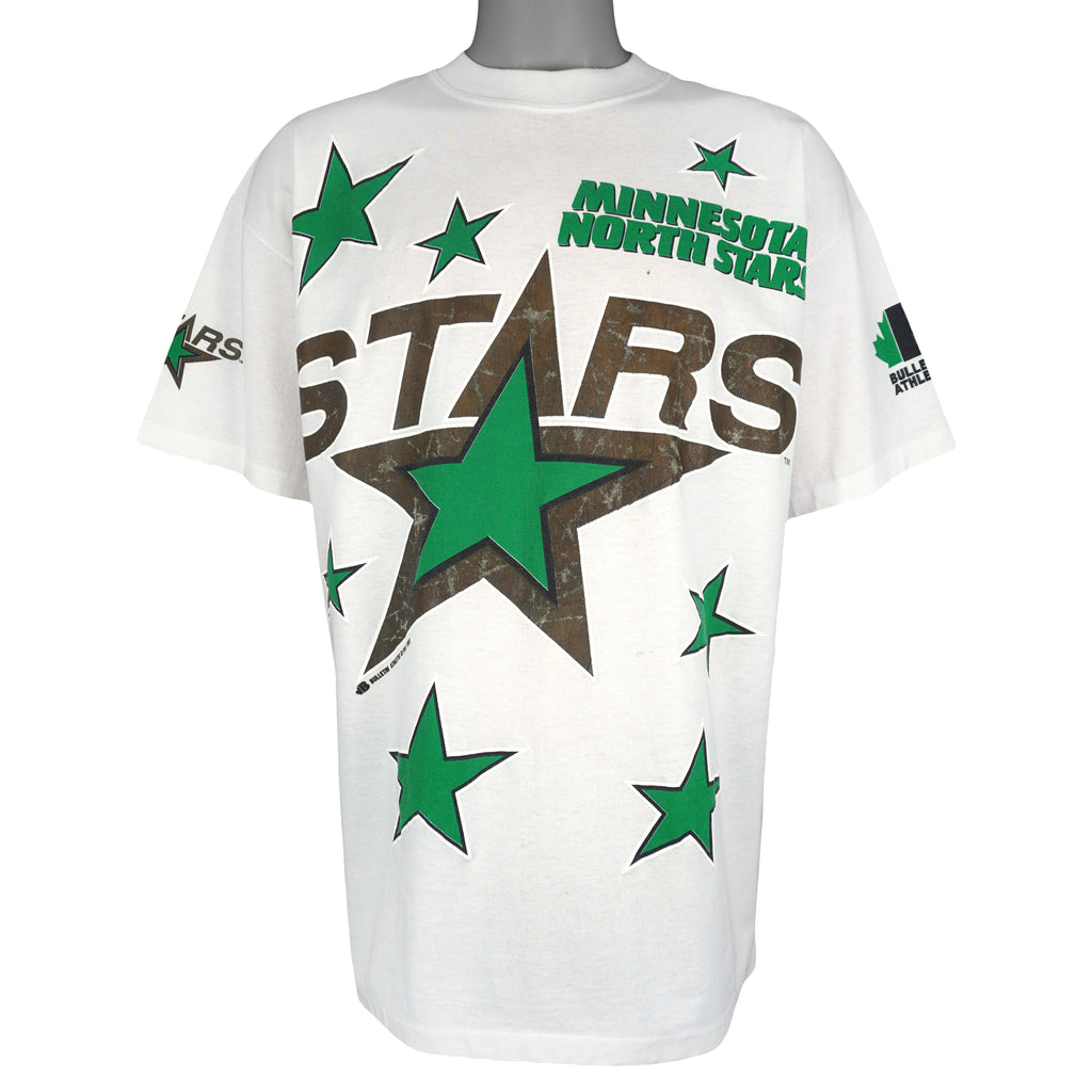 NHL (Bulletin Athletic) - Dallas Stars Hockey T-Shirt 1991 X-Large Vintage Retro