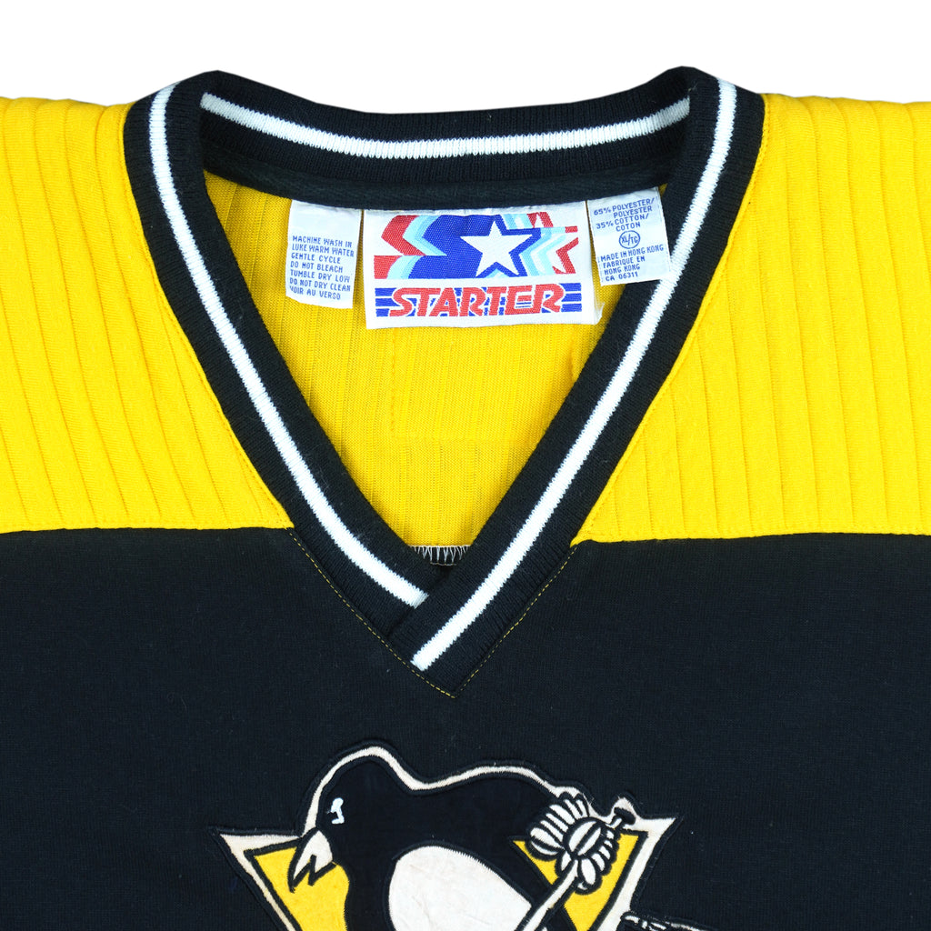 Starter - Pittsburgh Penguins Embroidered Hockey Jersey 1990s X-Large Vintage Retro