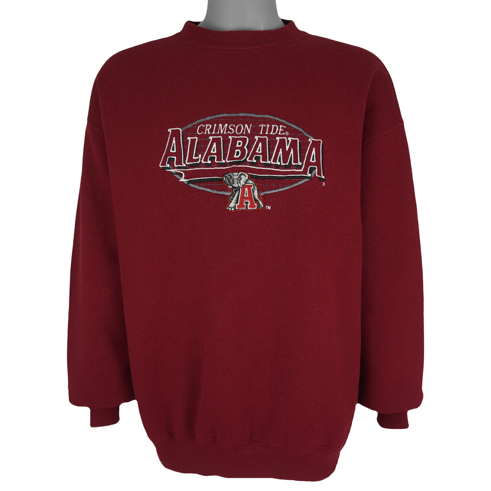 NCAA (Logo Athletic) - Alabama Crimson Tide Crew Neck Sweatshirt 1990s Large Vintage Retro