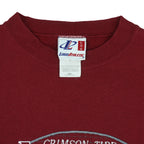 NCAA (Logo Athletic) - Alabama Crimson Tide Crew Neck Sweatshirt 1990s Large Vintage Retro
