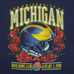 NCAA (Pro Player) - Michigan Wolverines Rose Bowl Game Sweatshirt 1998 Medium Vintage Retro