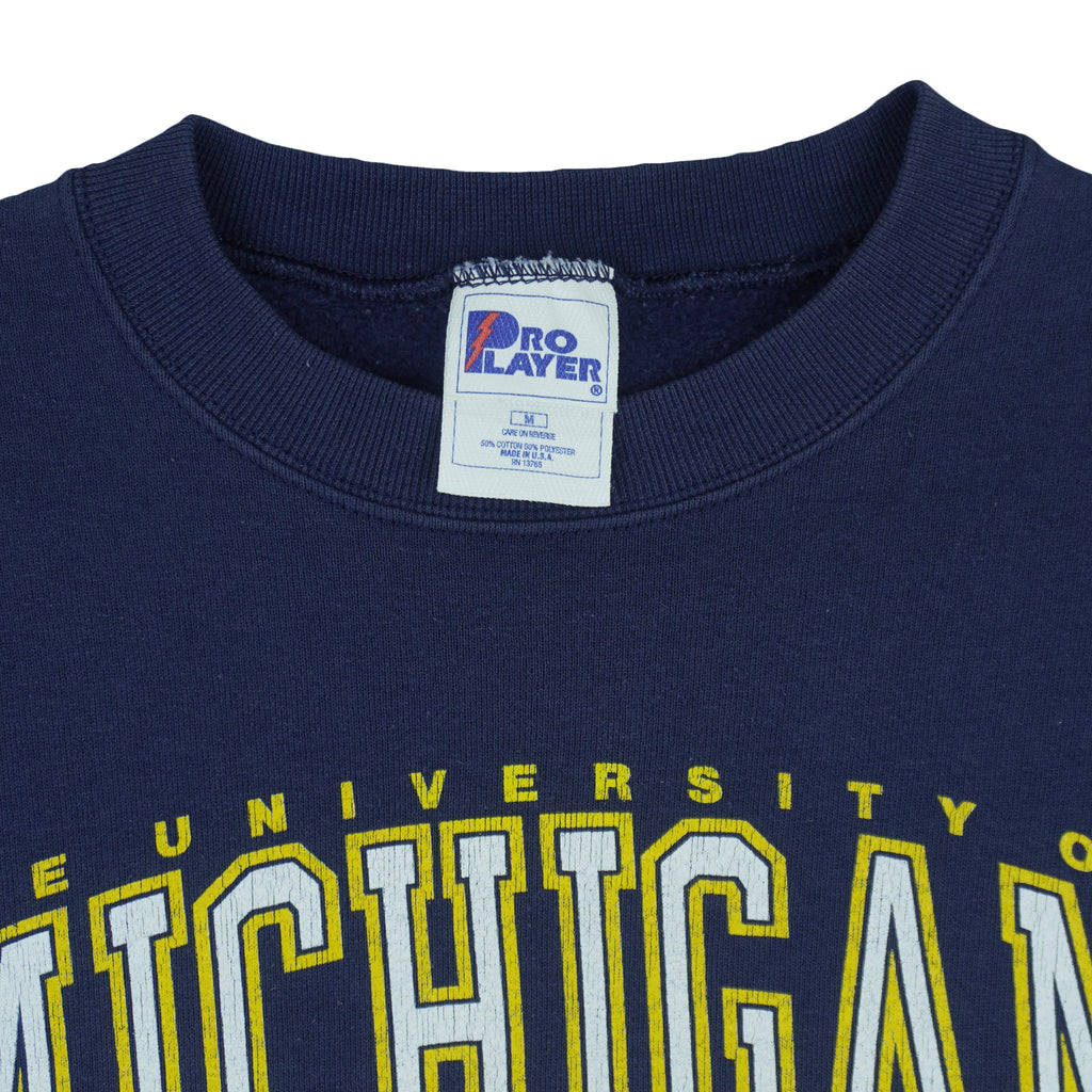 NCAA (Pro Player) - Michigan Wolverines Rose Bowl Game Sweatshirt 1998 Medium Vintage Retro