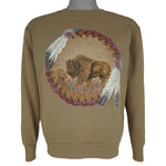 Vintage (Delta) - Buffalo Dreamcatcher Crew Neck Sweatshirt 1990s Medium