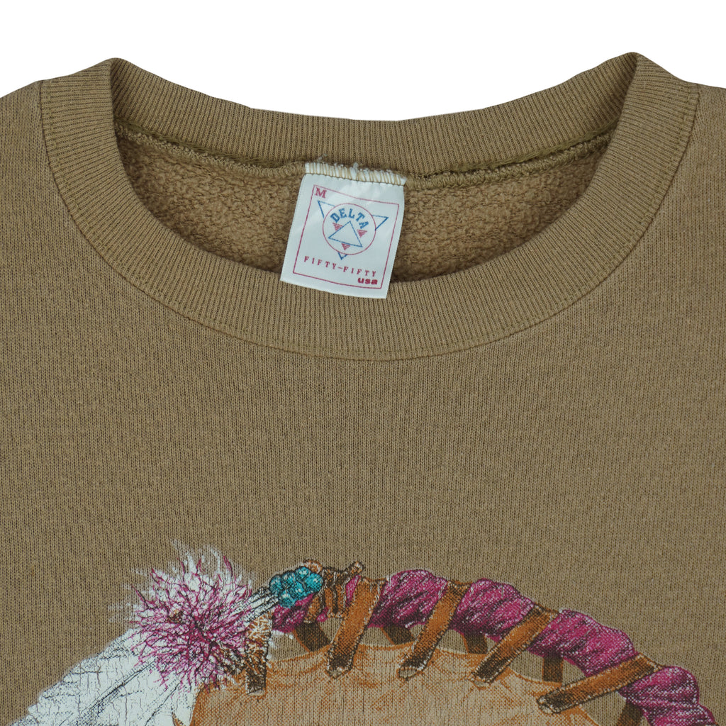 Vintage (Delta) - Buffalo Dreamcatcher Crew Neck Sweatshirt 1990s Medium Vintage Retro