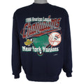 Navy New York Yankees sweatshirt with a 1996 American League Champions graphic