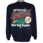 Navy New York Yankees sweatshirt with a 1996 American League Champions graphic