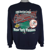 Navy New York Yankees sweatshirt with a 1996 American League Champions graphic