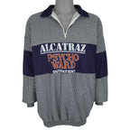 Vintage - Alcatraz Psycho Ward Outpatient 1/4 Zip Sweatshirt 1990s X-Large Vintage Retro