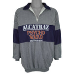 Vintage - Alcatraz Psycho Ward Outpatient 1/4 Zip Sweatshirt 1990s X-Large Vintage Retro