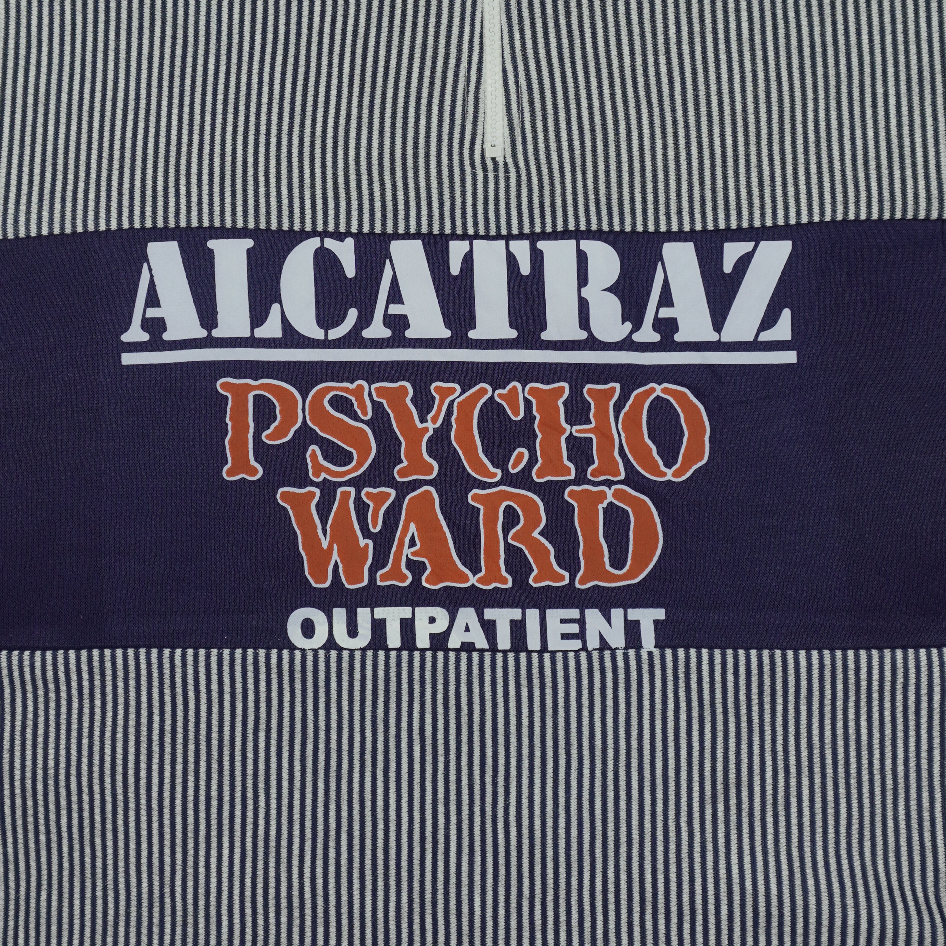 Vintage - Alcatraz Psycho Ward Outpatient 1/4 Zip Sweatshirt 1990s X-Large Vintage Retro