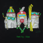 Vintage (Hanes) - Park City Utah Ski Cats Single Stitch T-Shirt 1992 X-Large Vintage Retro