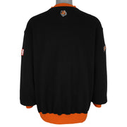 NFL (Lee) - Cincinnati Bengals Embroidered V-Neck Sweatshirt 1990s Large Vintage Retro Football