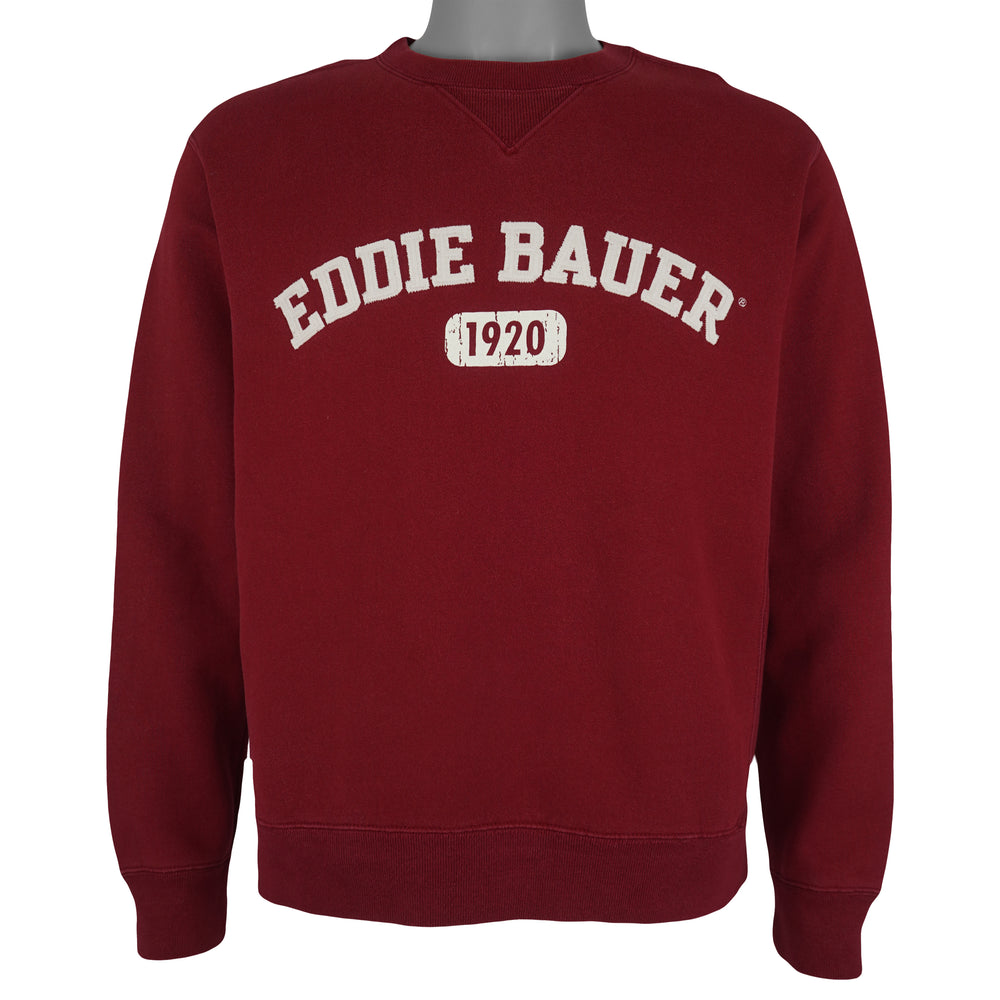 Vintage - Eddie Bauer Spell-Out Crew Neck Sweatshirt 1990s Small Vintage Retro