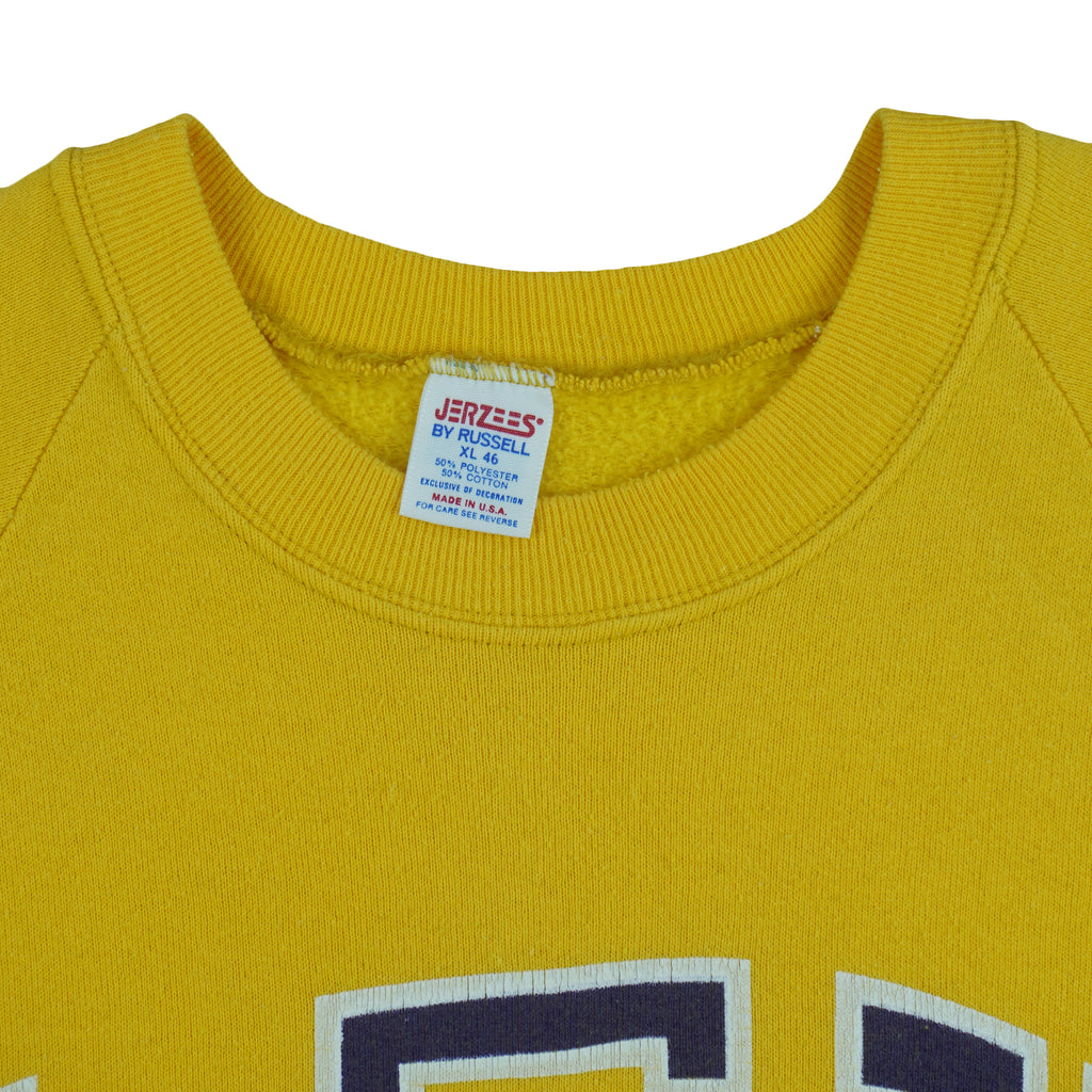 NCAA (Jerzees) - LSU Tigers Crew Neck Sweatshirt 1990s X-Large Vintage Retro