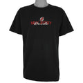 NHL (Lee) - New Jersey Devils Embroidered T-Shirt 1990s Large Vintage Retro Hockey