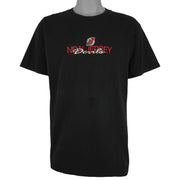 NHL (Lee) - New Jersey Devils Embroidered T-Shirt 1990s Large Vintage Retro Hockey