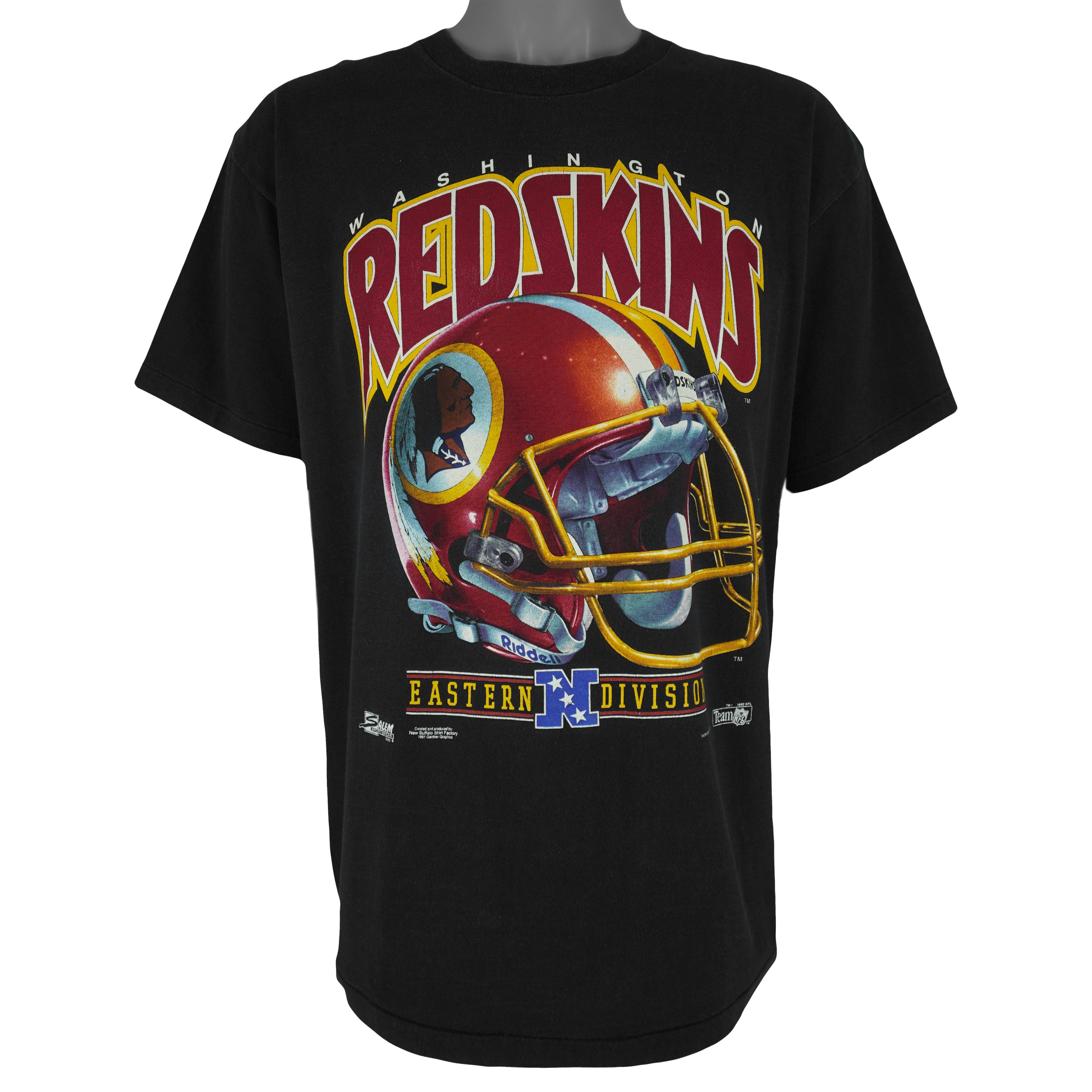 NFL (Salem) - Washington Redskins Helmet T-Shirt 1992 X-Large Vintage Retro Football