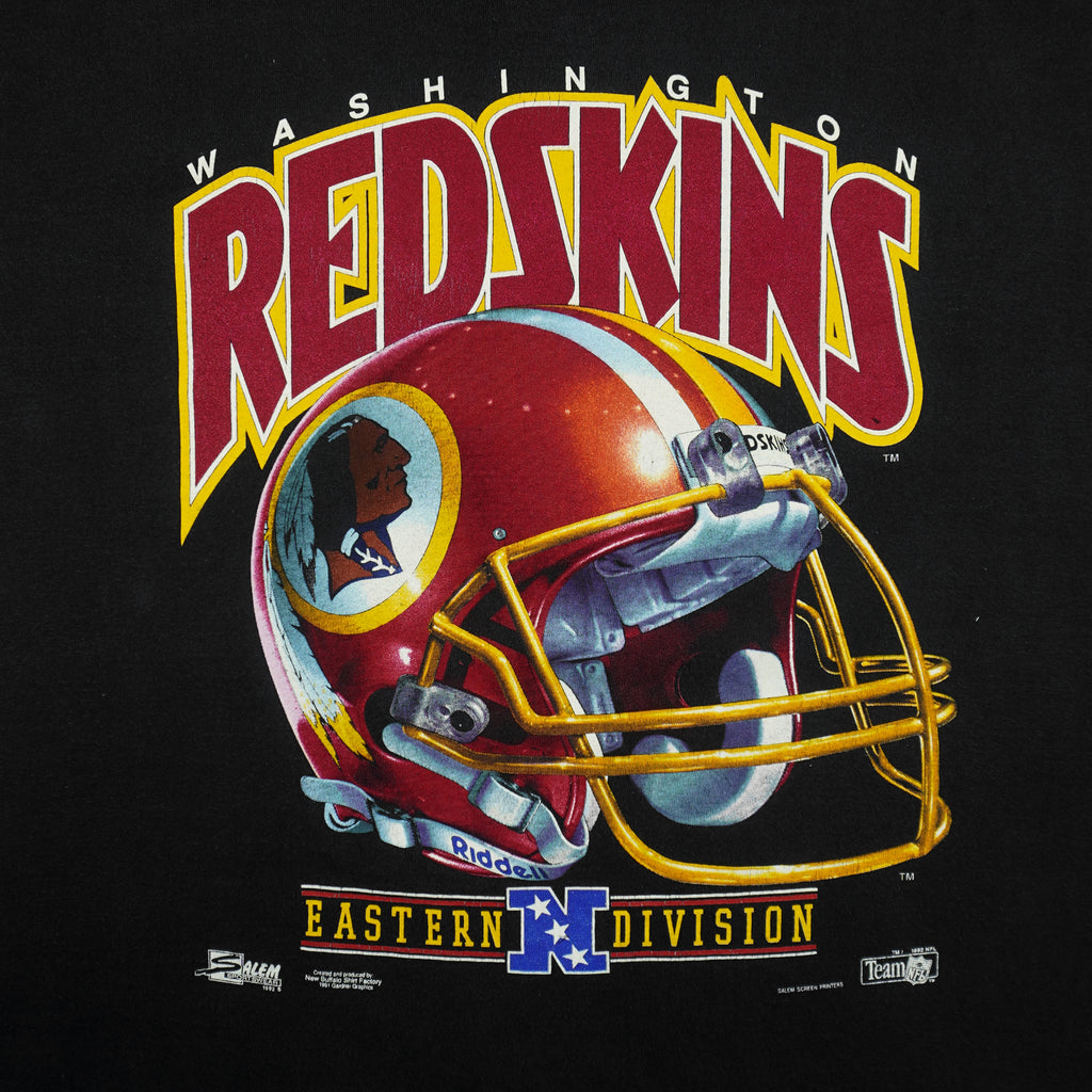 NFL (Salem) - Washington Redskins Helmet T-Shirt 1992 X-Large Vintage Retro Football
