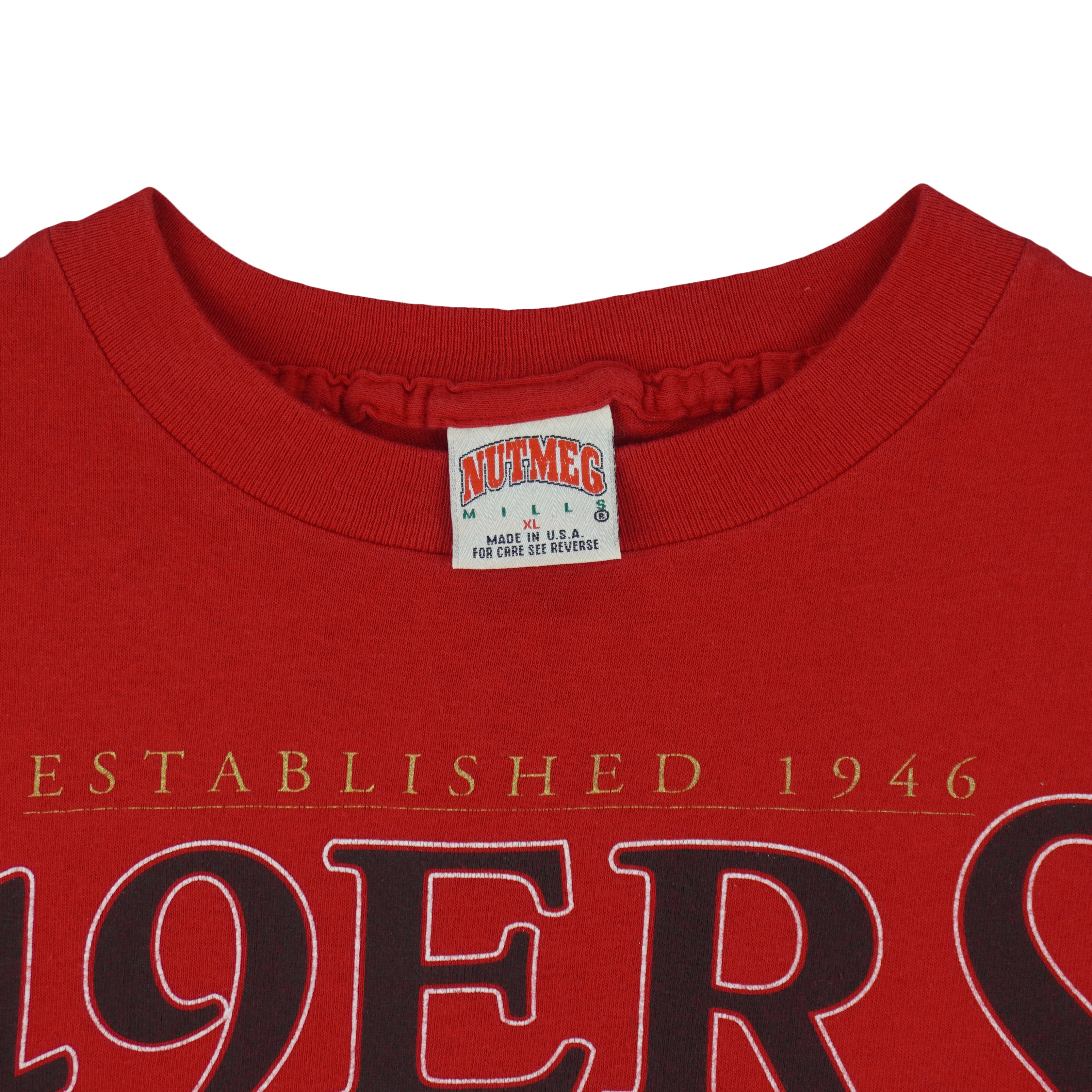 NFL (Nutmeg) - San Francisco 49ers T-Shirt 1995 X-Large Vintage Retro Football