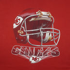 NFL (Dynasty) - Kansas City Chiefs Helmet T-Shirt 1990s X-Large Vintage Retro Football