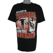 NFL - Atlanta Falcons Super Bowl XXXIII Players T-Shirt 1999 Large Vintage Retro Football