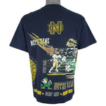 NCAA (Salem) - Notre Dame Fighting Irish Aerial Assault T-Shirt 1990s Large Vintage Retro