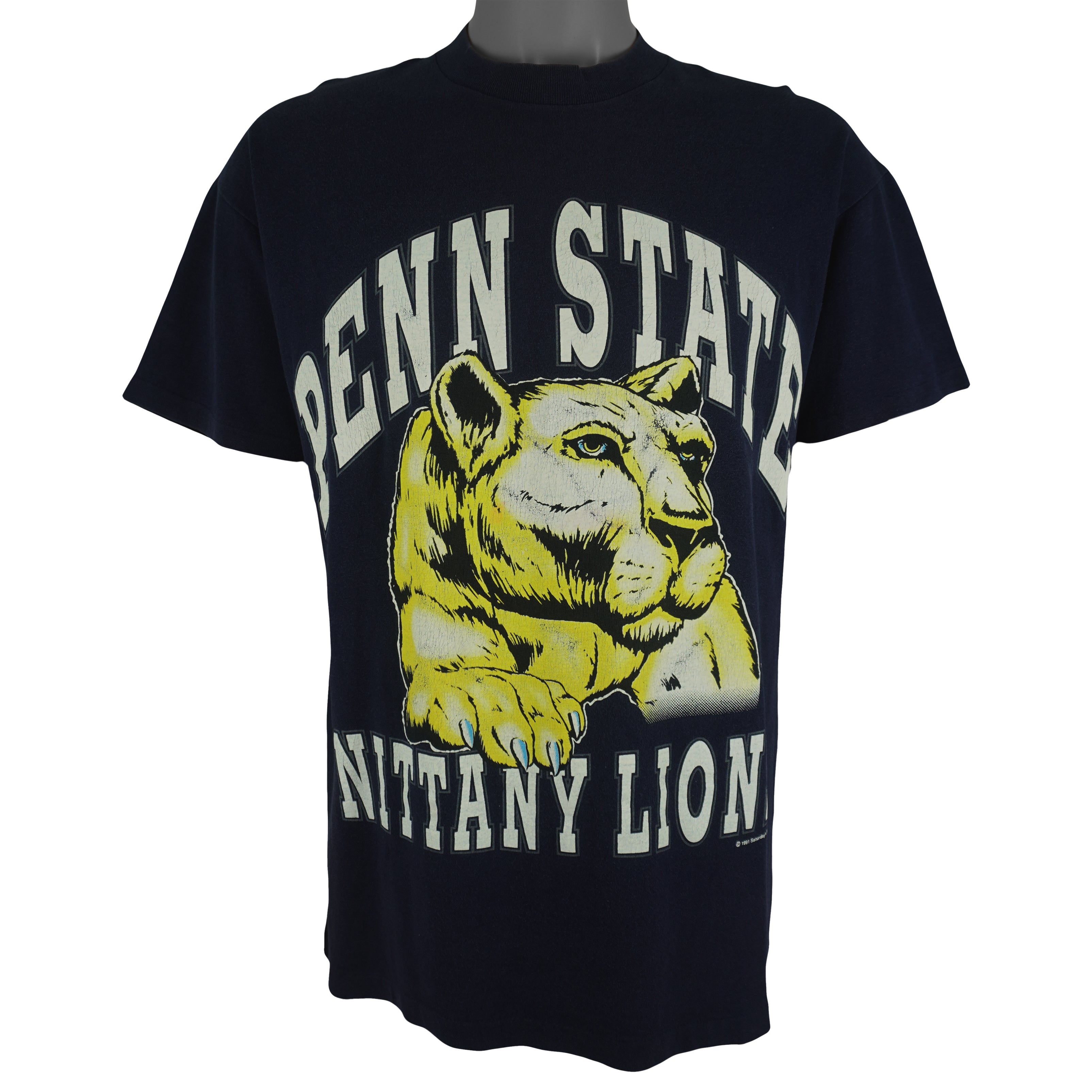 NCAA (Signal Sports) - Penn State Nittany Lions T-Shirt 1991 Large Vintage Retro