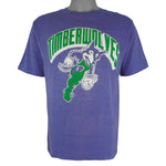 NBA (Swingster) - Minnesota Timberwolves Single Stitch T-Shirt 1990s X-Large Vintage Retro Basketball