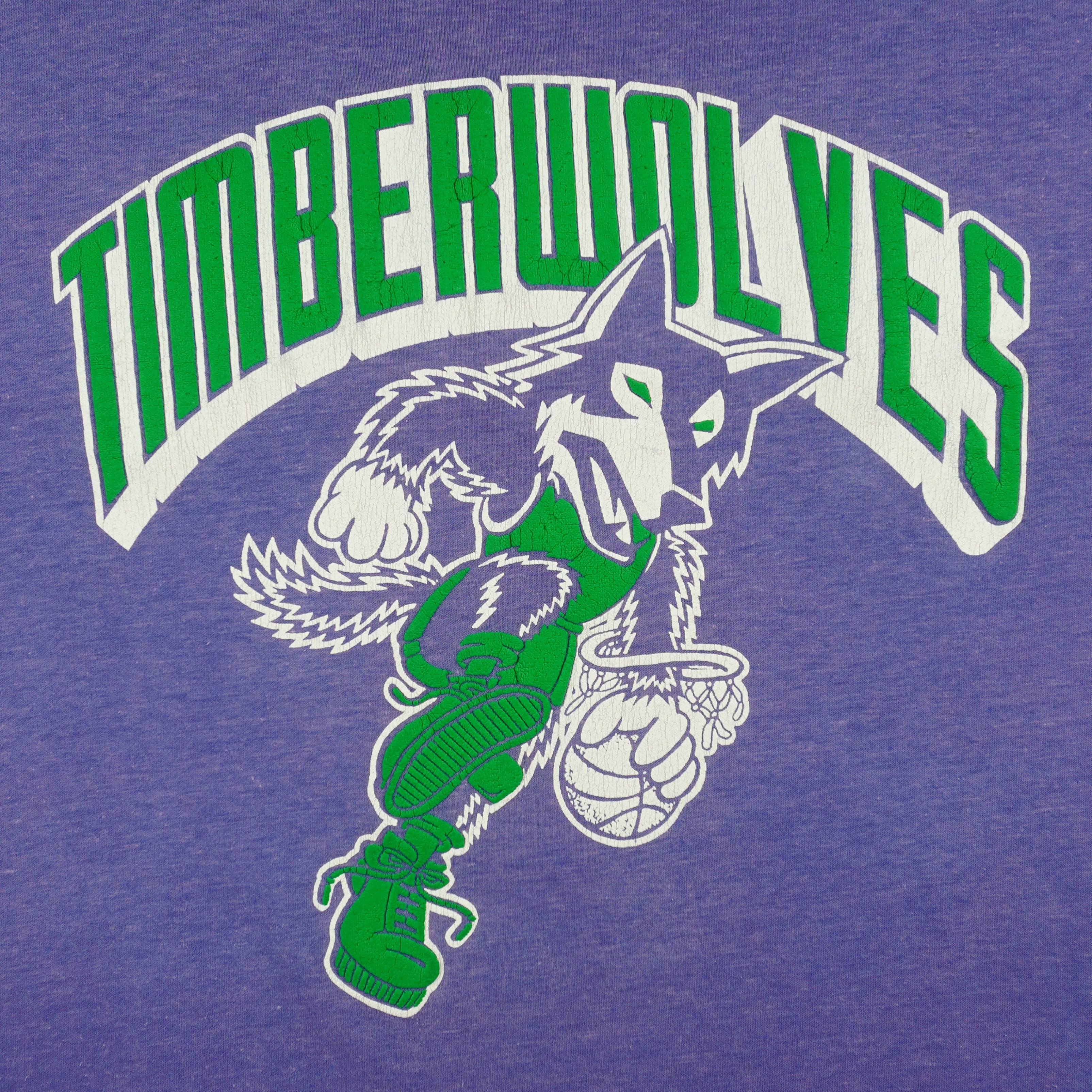 NBA (Swingster) - Minnesota Timberwolves Single Stitch T-Shirt 1990s X-Large Vintage Retro Basketball