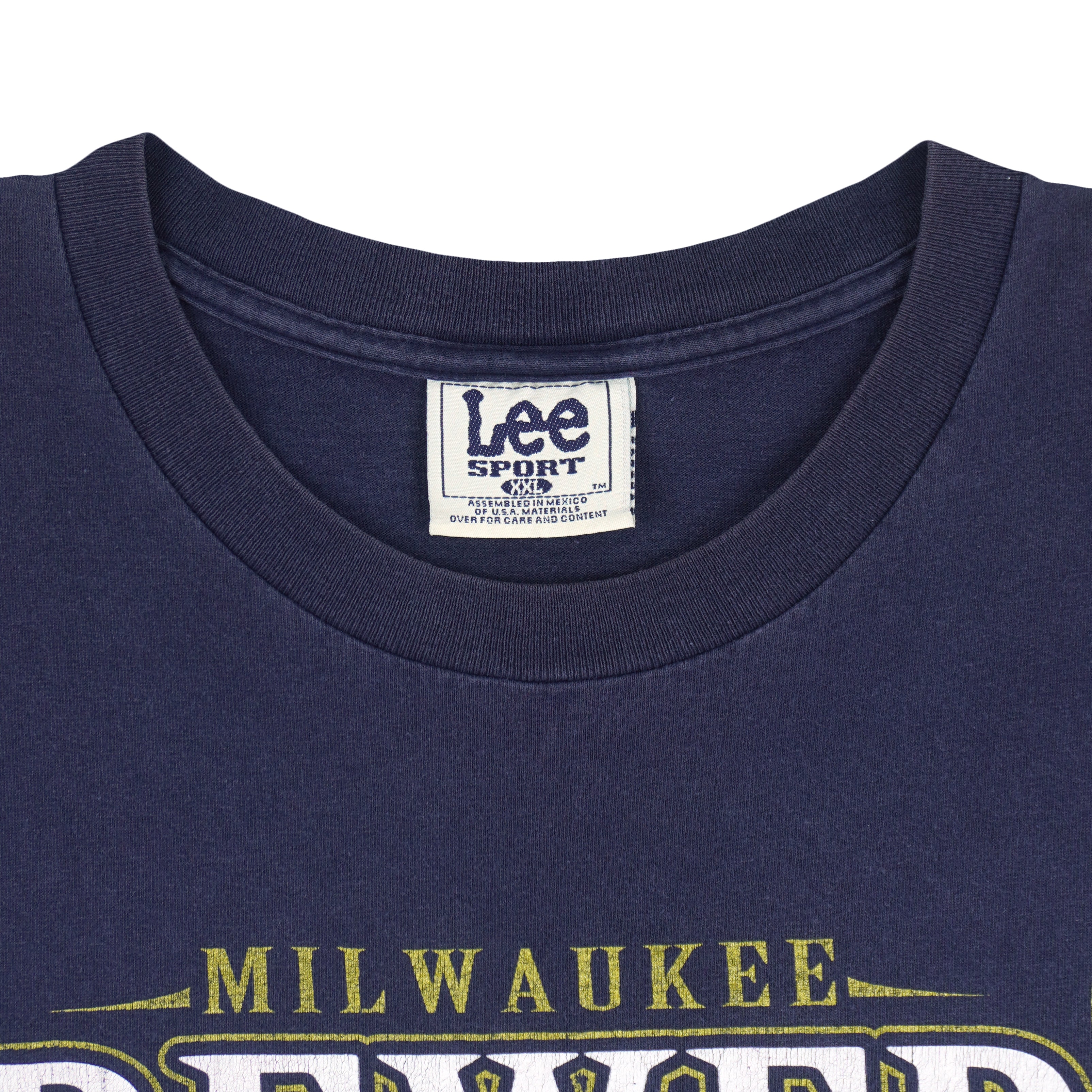 MLB (Lee) - Milwaukee Brewers Baseball T-Shirt 2000 XX-Large Vintage Retro Baseball