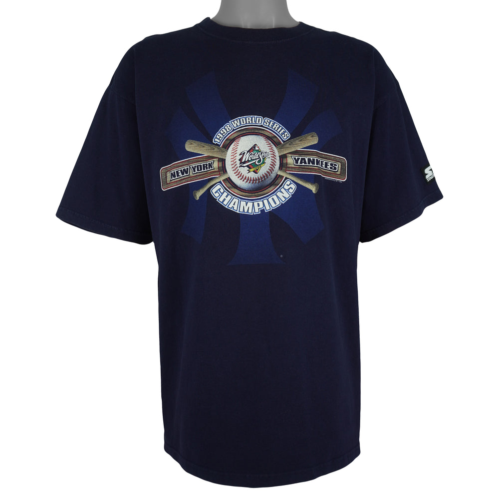 Starter - New York Yankees World Series Champions T-Shirt 1998 X-Large Vintage Retro Baseball