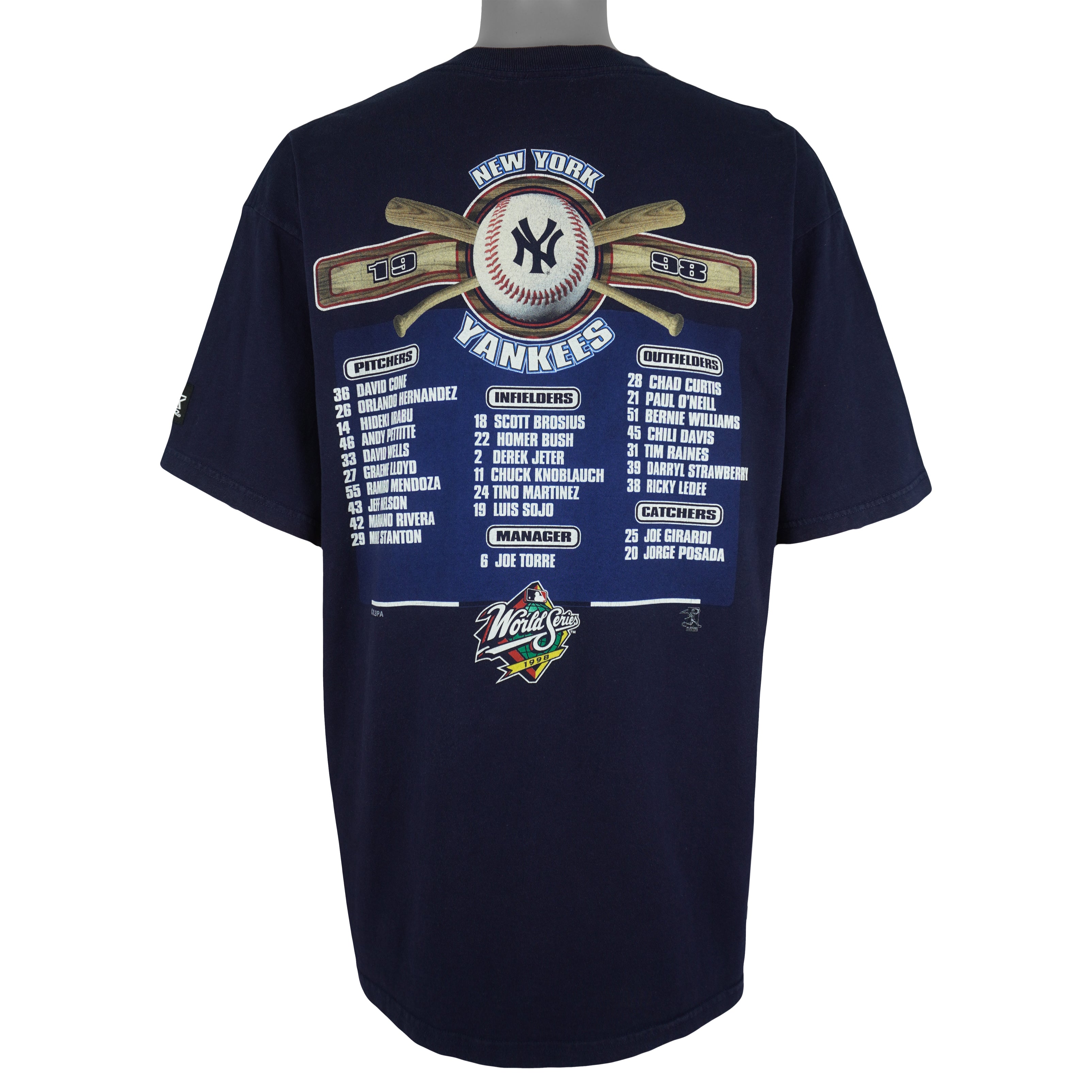 Starter - New York Yankees World Series Champions T-Shirt 1998 X-Large Vintage Retro Baseball