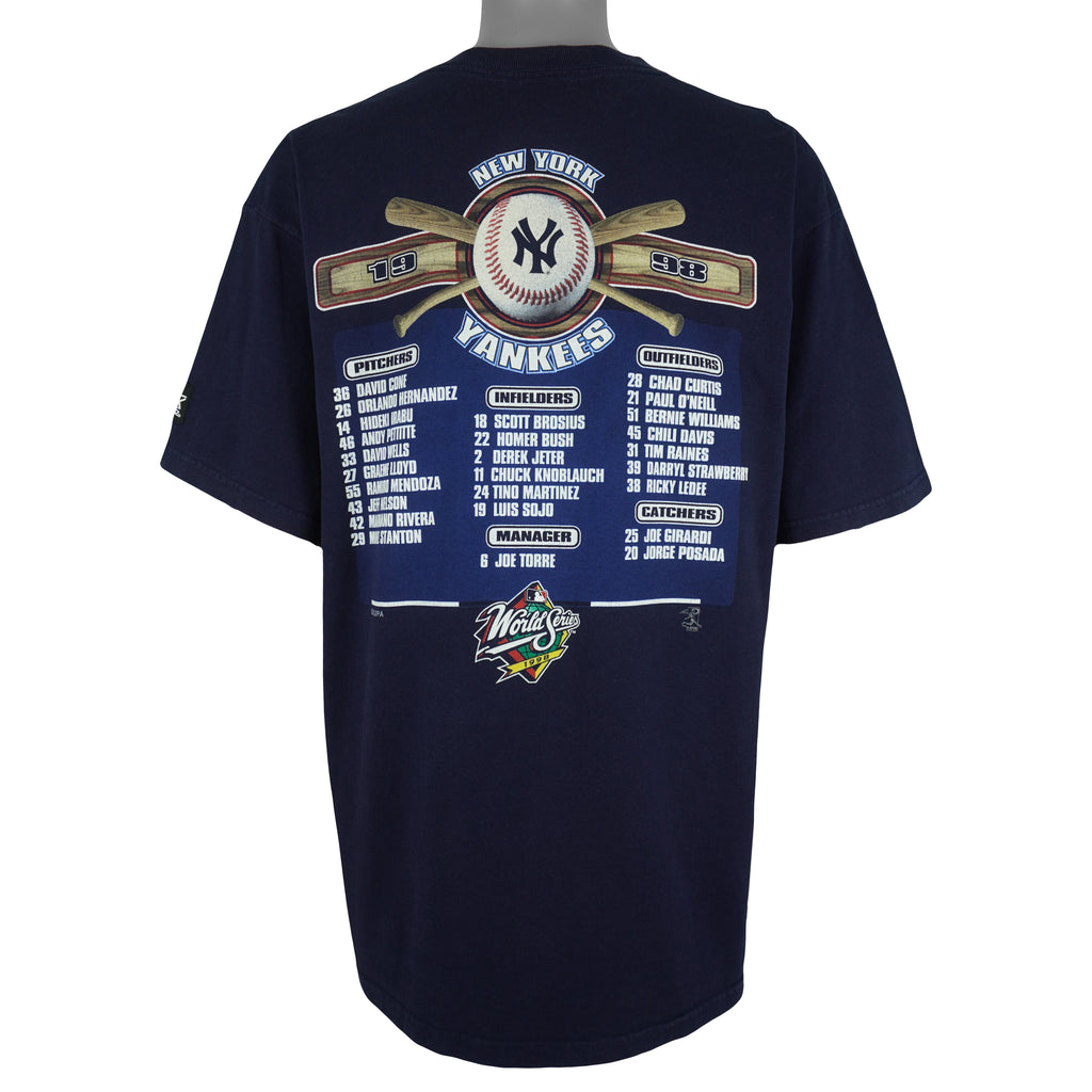 Starter - New York Yankees World Series Champions T-Shirt 1998 X-Large Vintage Retro Baseball