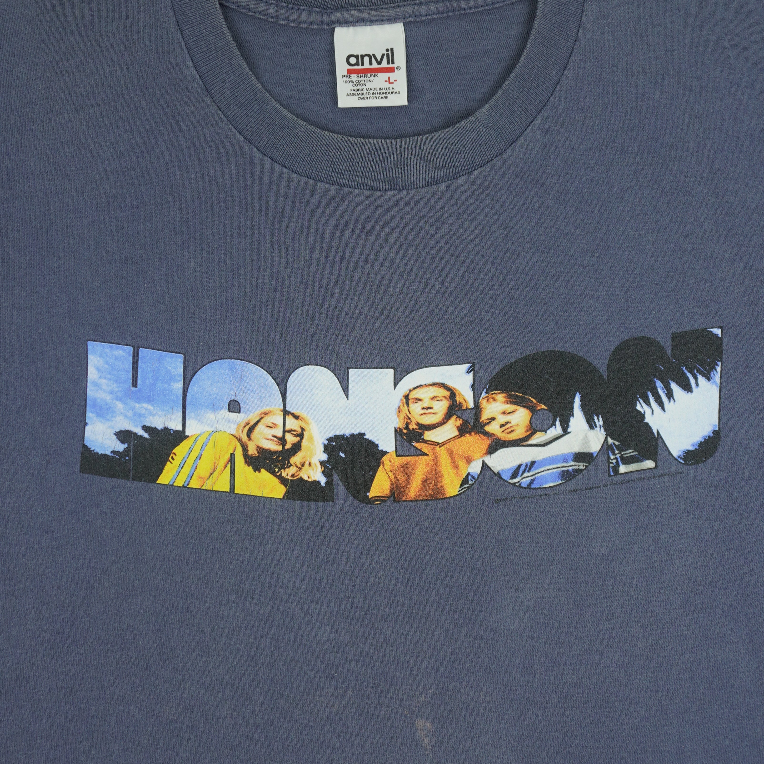 Vintage (Anvil) - Hanson Single Stitch T-Shirt 1997 Large Vintage Retro