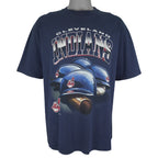 MLB (Dynasty) - Cleveland Indians T-Shirt 2001 X-Large Vintage Retro Baseball