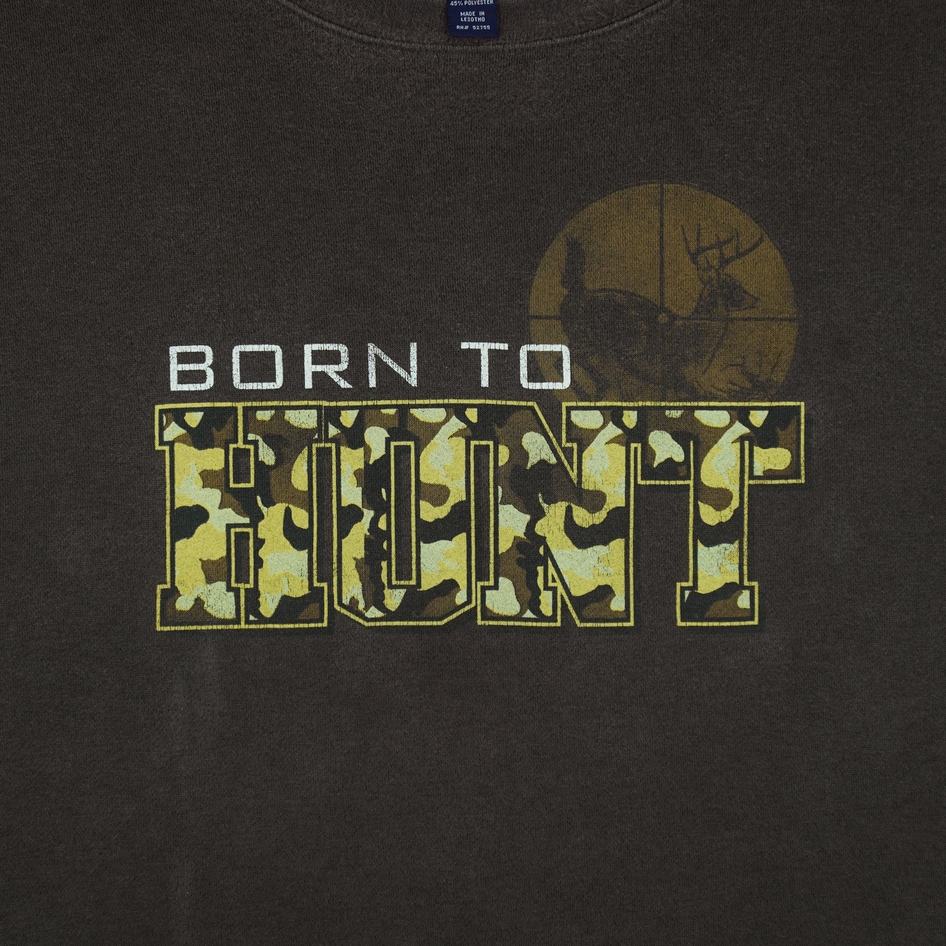 Vintage (Jansport) - Born To Hunt Crew Neck Sweatshirt 1990s XX-Large Vintage Retro