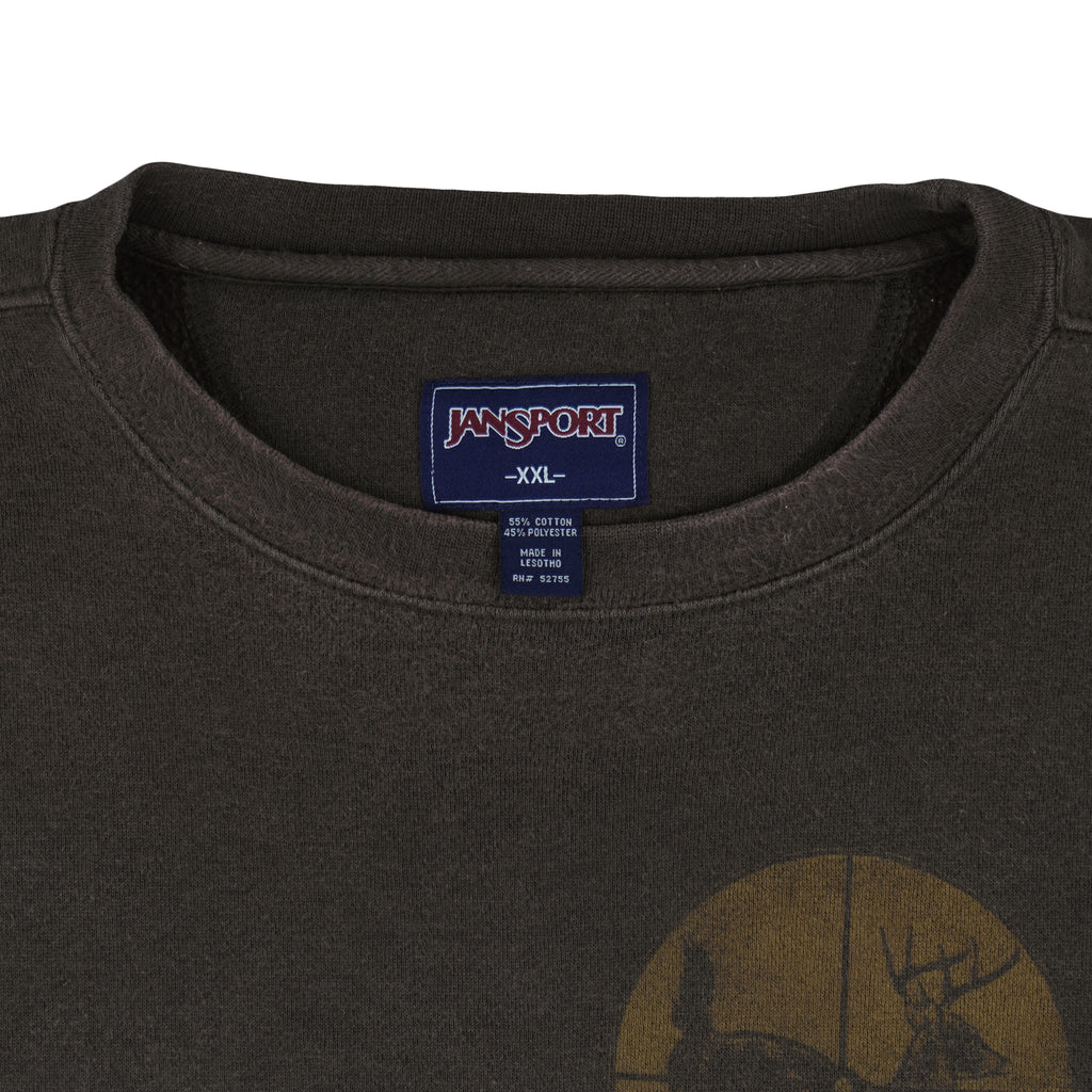 Vintage (Jansport) - Born To Hunt Crew Neck Sweatshirt 1990s XX-Large Vintage Retro